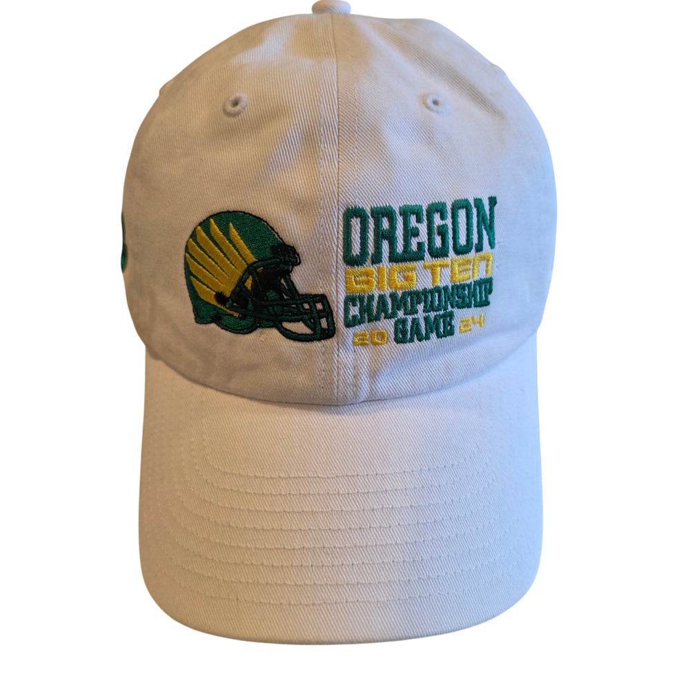 47 Brand Oregon Ducks Big Ten Championship Game 2024 Hat White Adjustable OSFA